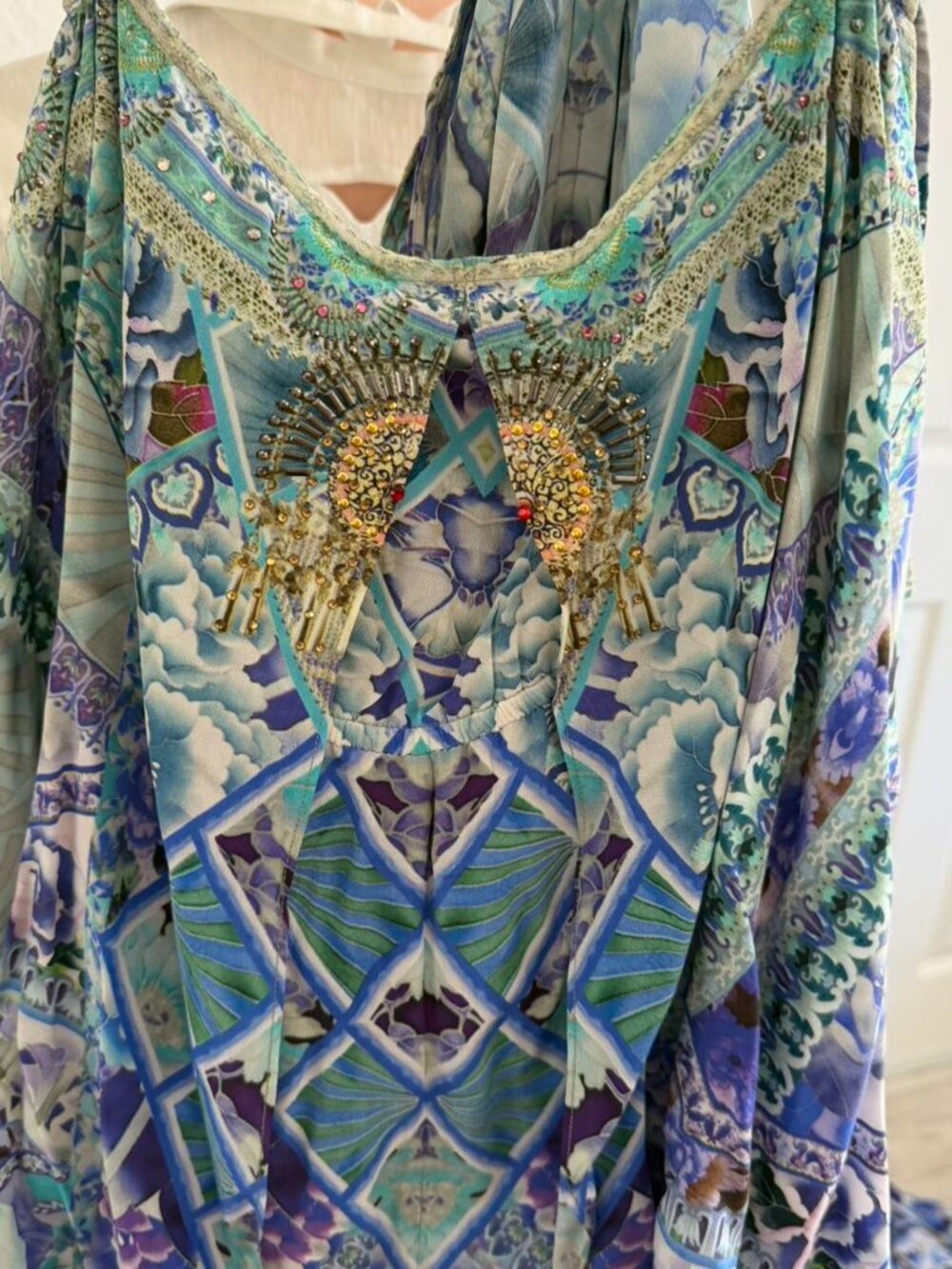 Camilla “The Blue Market” Halter Neck Layered Playsuit – NWT – Size Medium - Picture 4 of 7